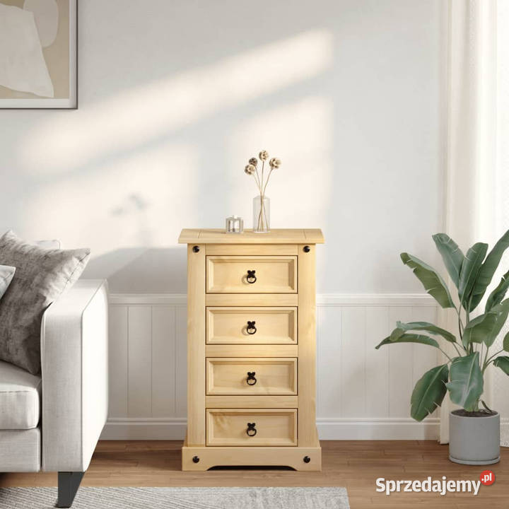 Szafka nocna Corona 53x39x84 lite drewno sosnowe Warszawa