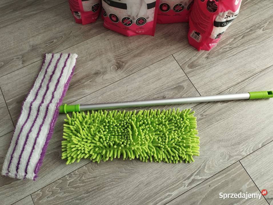 mop płaski do podłogi łamany z zapasem mopa Poznań