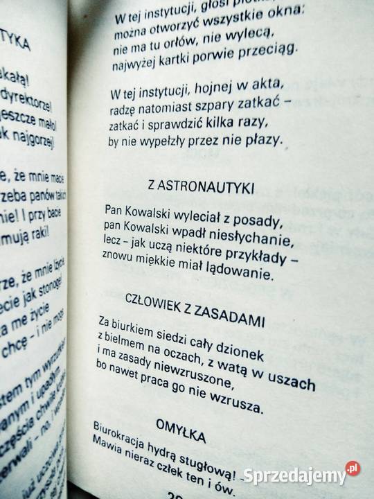 Nasze denne sprawy fraszki książki Antykwariat Warszawa