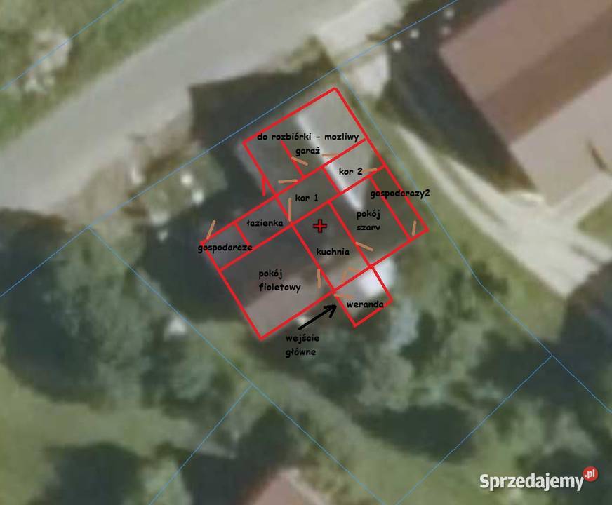 Dom z pięknym ogrodem i wydanymi WZ na nowy dom Sprzedaż Bucze