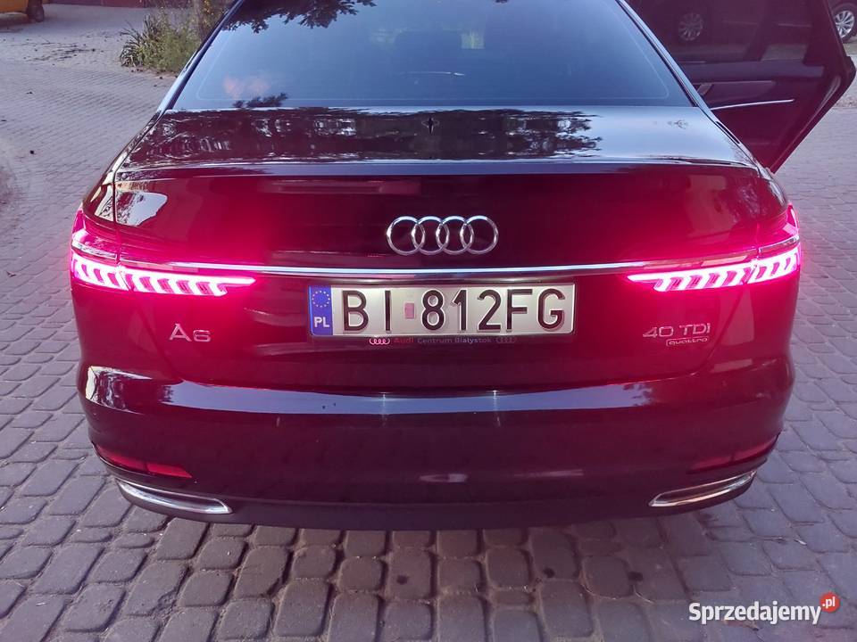 Audi A6 C8 20tdi Quattro 2021r I WŁ salon bluetooth Białystok