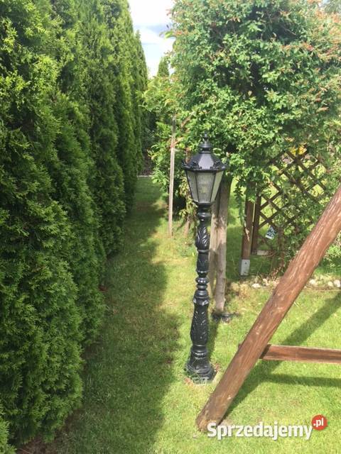 lampa latarnia ogrodowa oświetlenie żeliwna