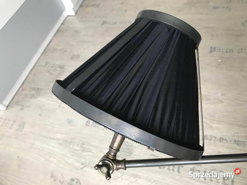 Lampa retro kinkiet 1 metal materiał czarnyzłoty Kielce