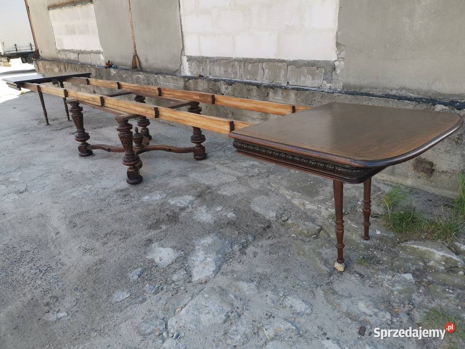 Stół jadalniany rozkładany 35m6m dębowy Meble Wałbrzych