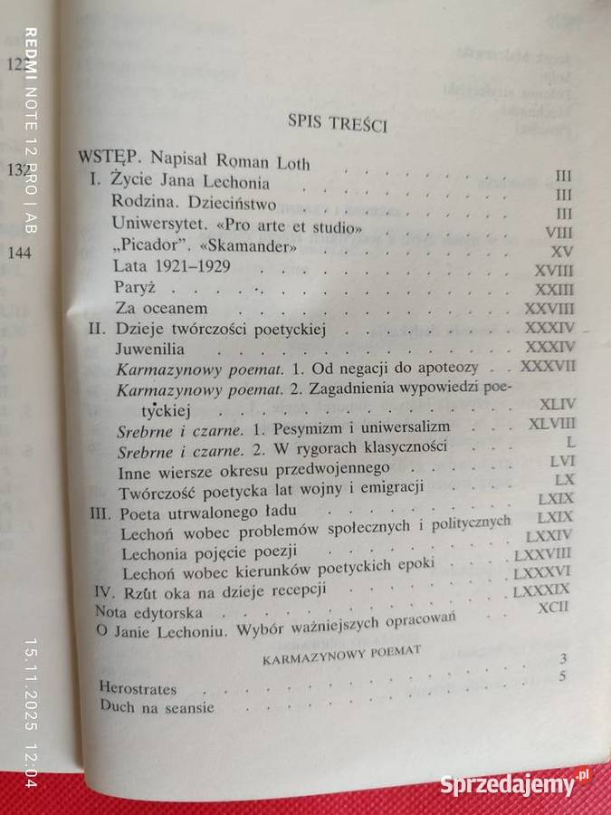 Jan Lechoń Poezje Biblioteka Narodowa BN seria I