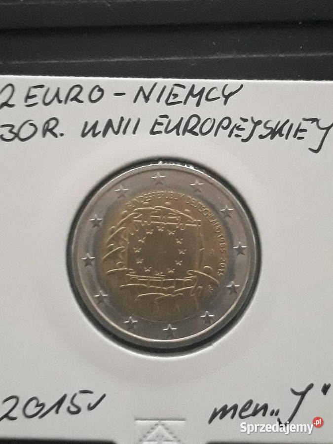 2 Euro Niemcy 30 r Unii Europejskiej 2015 r men Konin