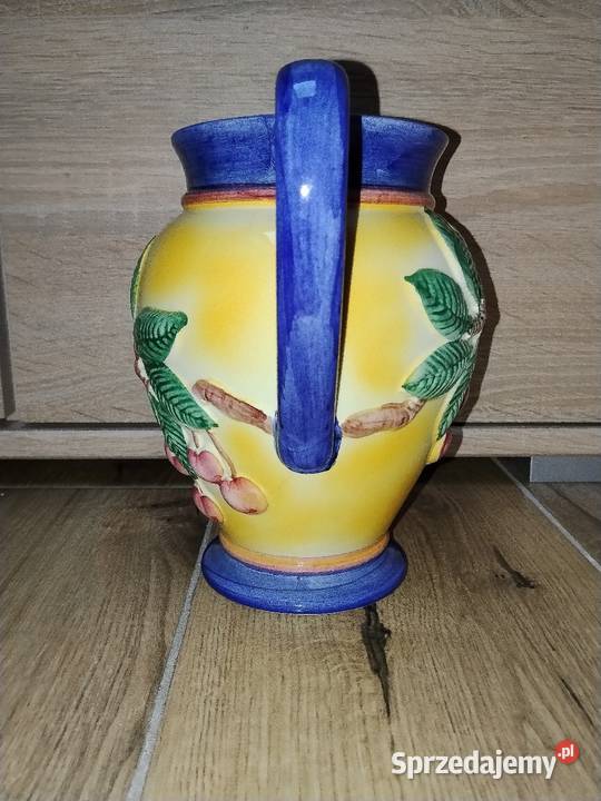 Ceramiczny dzbanek na kompot w wiśnie Nowa Karczma