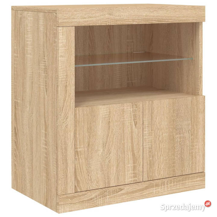 Szafka z oświetleniem LED dąb sonoma 202x37x67 Warszawa