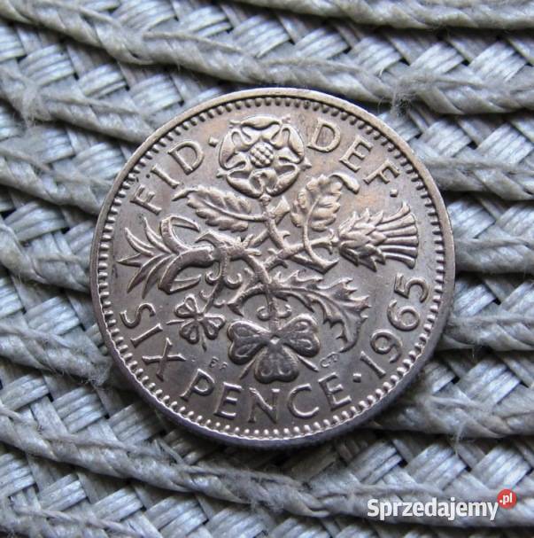 Wielka Brytania 6 Pensów 1965r wielkopolskie Kalisz sprzedam