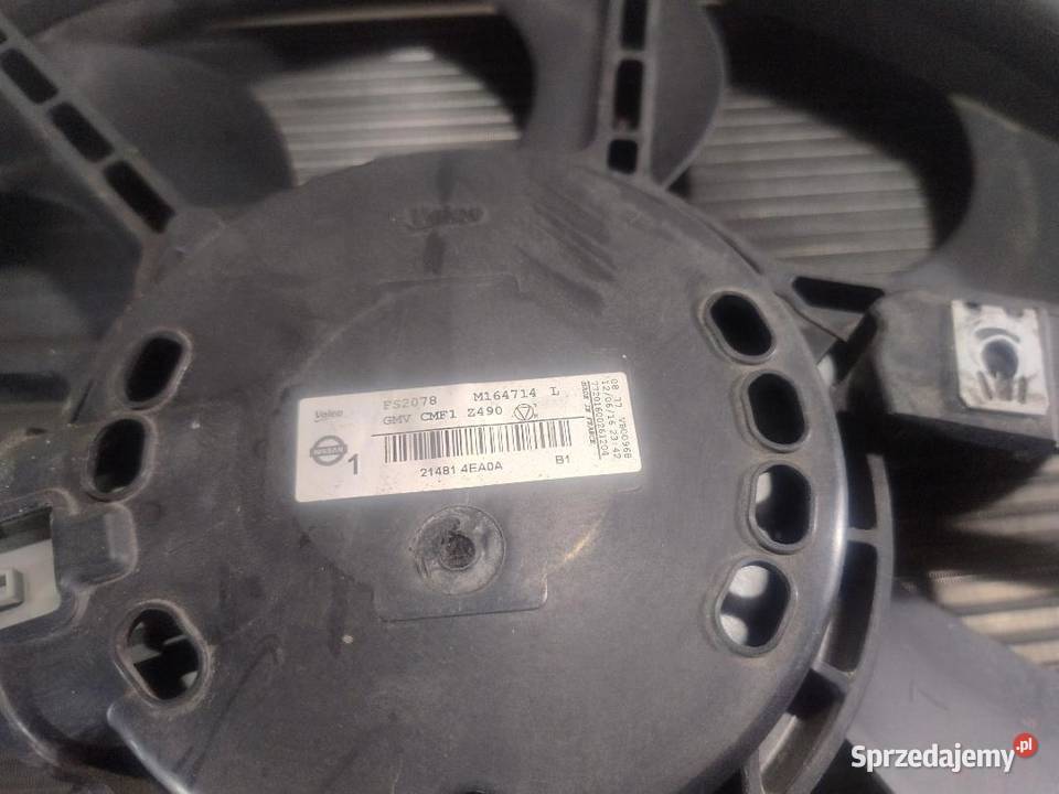 KOMPLET CHŁODNIC WENTYLATOR 12 NISSAN QASHQAI osobowe sprzedam