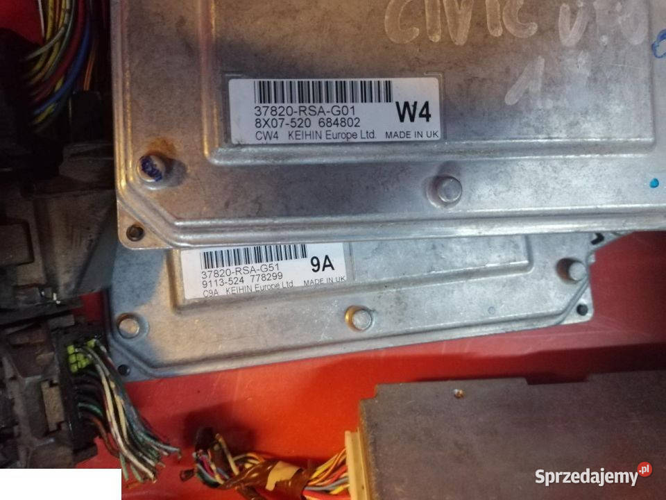 Honda Civic ufo VIII 18 R18A2 komputer sterownik osobowe Układ elektryczny Kozubszczyzna sprzedam
