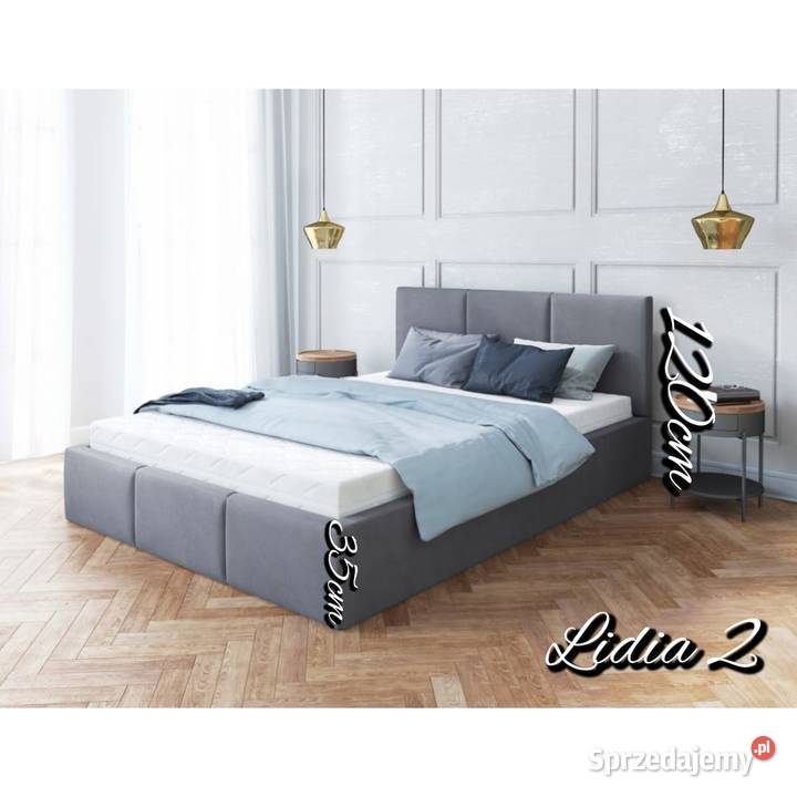 Łóżko Lidia z pojemnikiem na pościel stelaż Łóżka i materace wielkopolskie Ostrów Wielkopolski