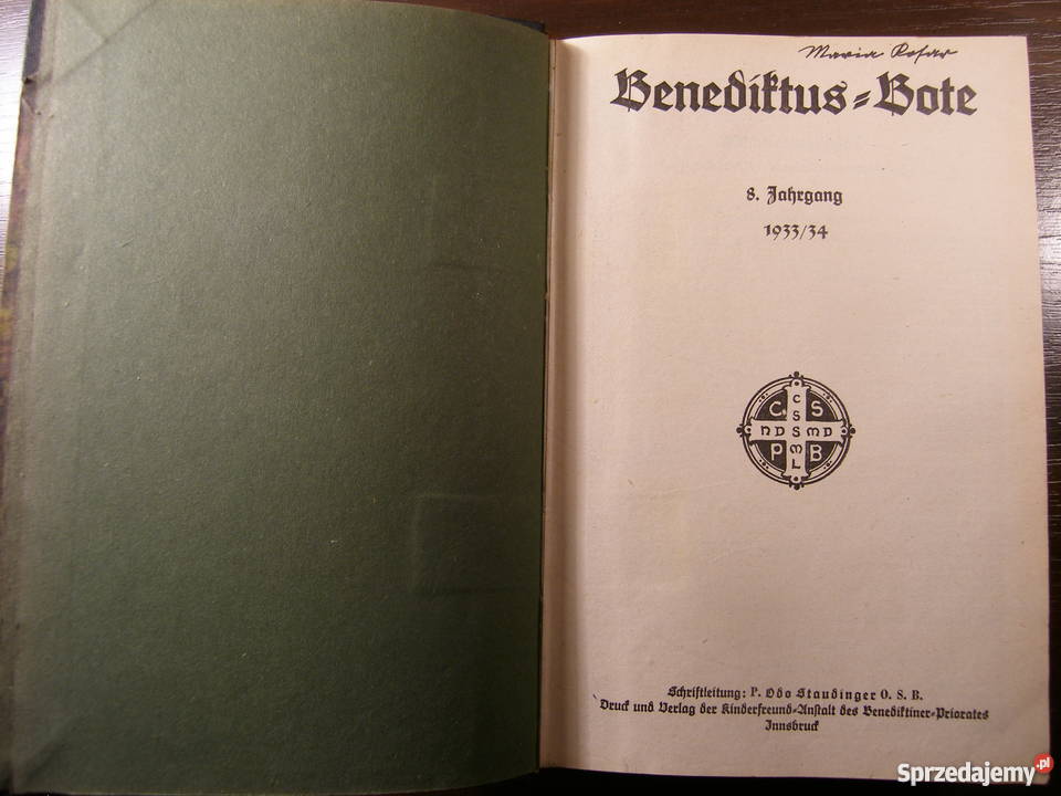 Benedictus Bote 8 Jahrgang 193334 podkarpackie