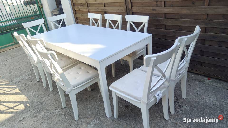 Stół rozkładany IKEA Ekedalen 10 x krzesło IKEA Warszawa