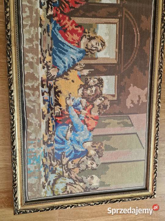 OBRAZY RĘCZNIE HAFTOWANE OSTATNIA WIECZERZA Nowy Sącz