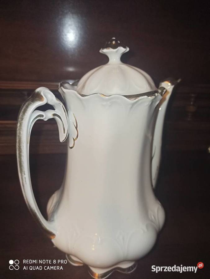 SecesjaDzbanek do kawy MZ Moritz Zdekauer Porcelana i szkło Gdańsk