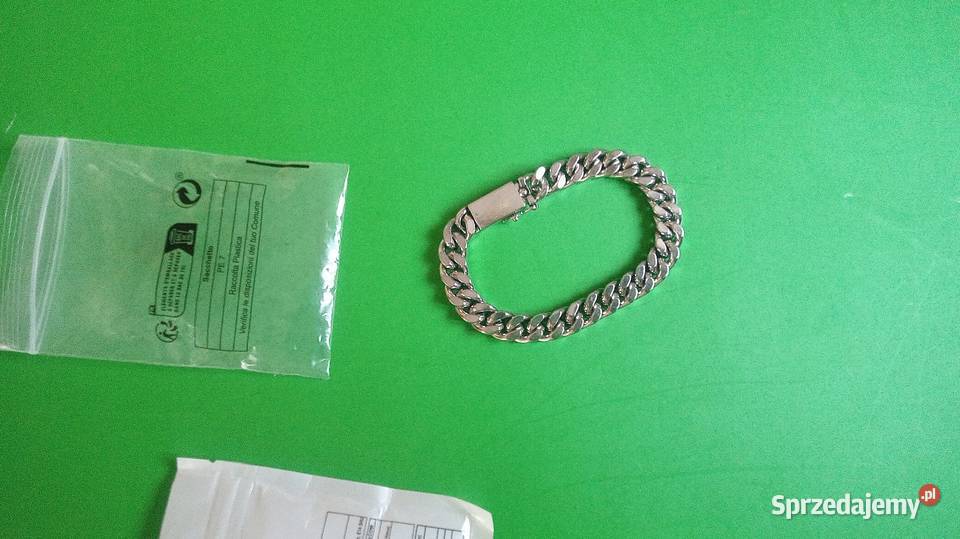 Bransoletka kubańska posrebrzane
