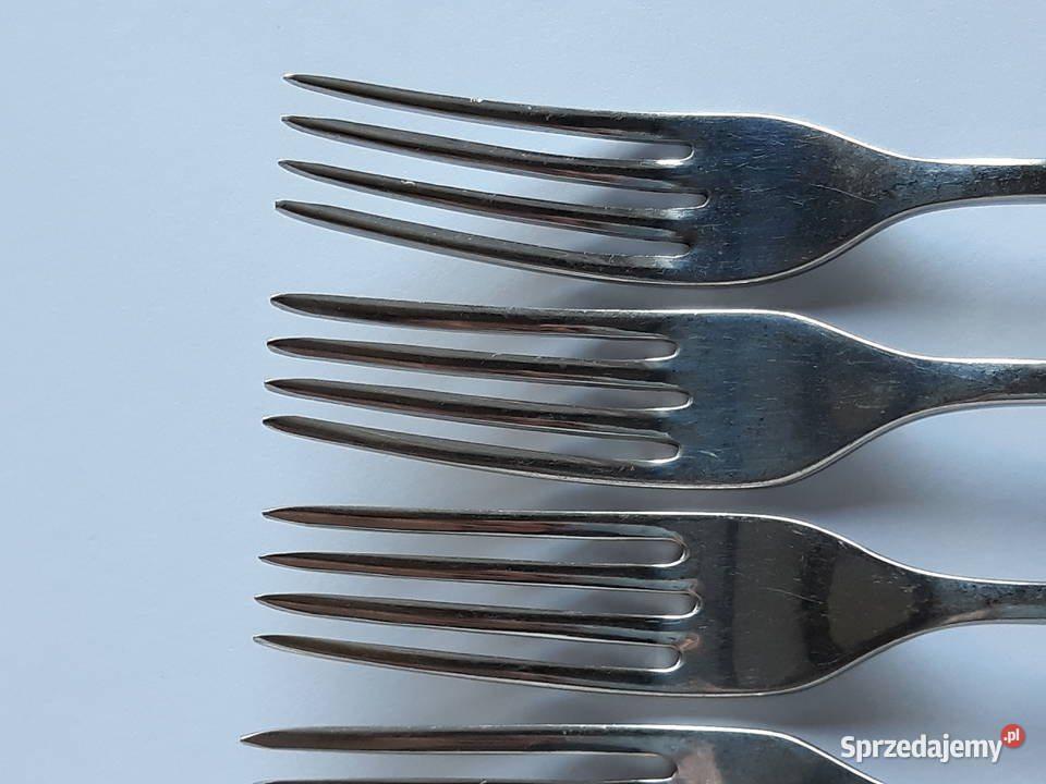 Widelce obiadowe 4 KŁOS Gerlach sztućce PRL Sztućce Dąbrowa Górnicza