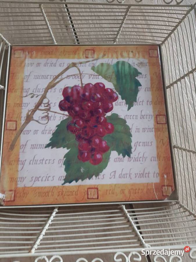 Koszyk metalowy W stylu Prowansji na owoce