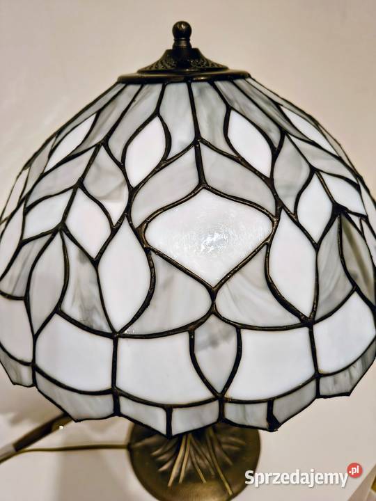 Lampa witrażowa stołowa nocna Tiffany Zaręba