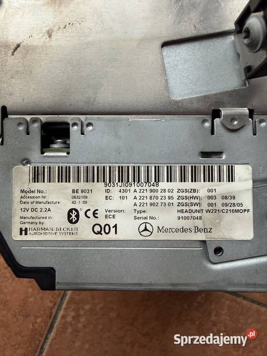 Mercedes w221 comand aps ntg 35 harman Europa zachodniopomorskie Szczecin sprzedam