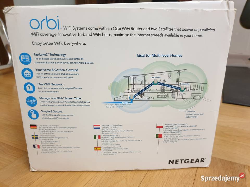 Netgear Orbi RBK53100PES AC3000 mesh 3 elementy Netgear Warszawa