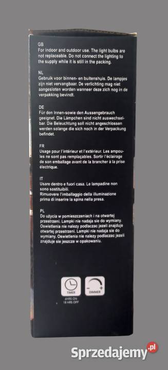 Kule dekoracyjne białe LED 20 x 6 Chrzanów