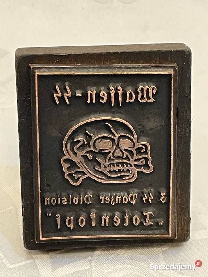 Niemiecki stempel kancelaryjny WaffenSS Kraków sprzedam