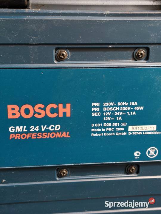 Pancerne Radio Budowlane Bosch GML 24 VCD Power Poddębice sprzedam