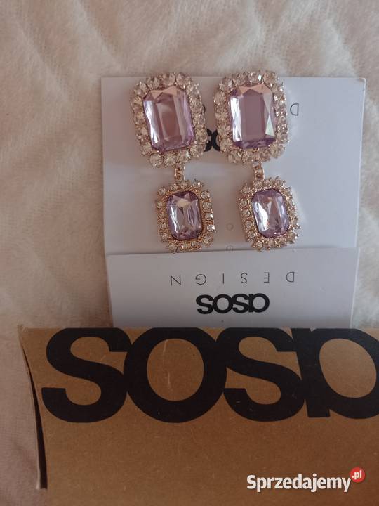 ASOS Wytworne Bogato zdobione kolczyki z Londynu Kraków