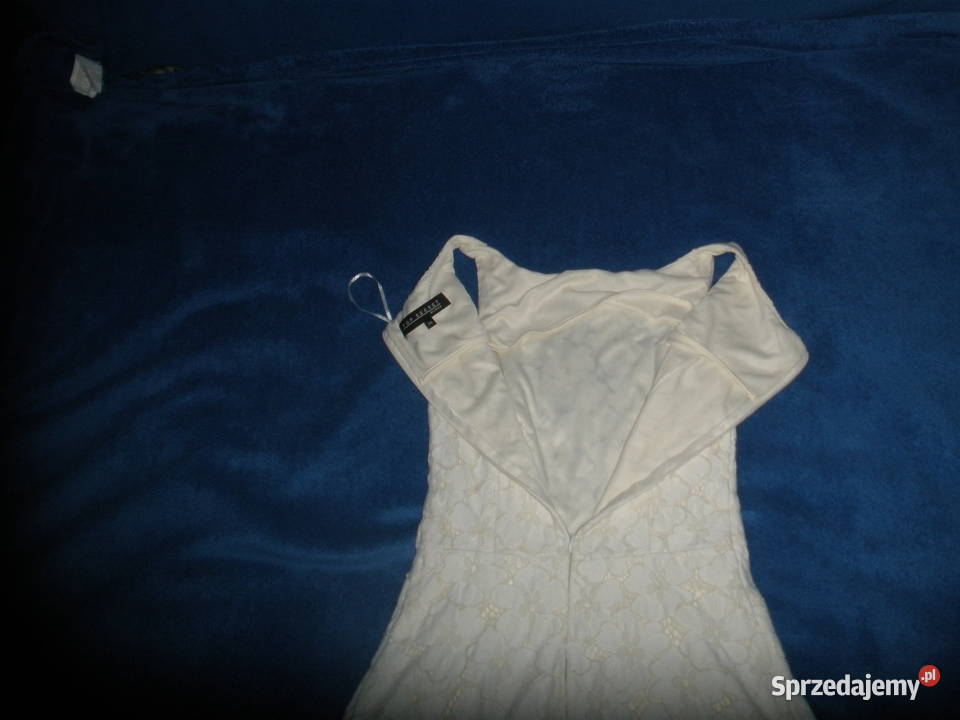 Sukienka biała koronkowa Top Secret Kraków