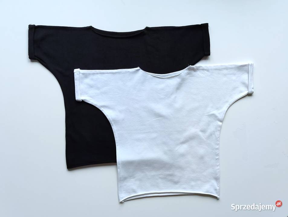 2 Pack Tshirt Black White Unisex 104110 Poli Oli Rozmiar 104