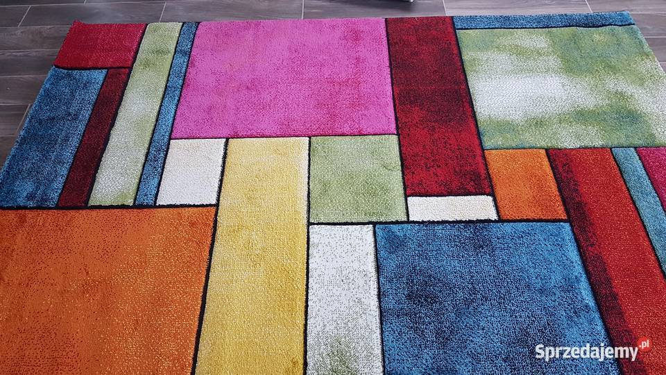 OUTLET Dywan KOLOROWY 160 x 230 WYCINANY żółty małopolskie Przeciszów sprzedam