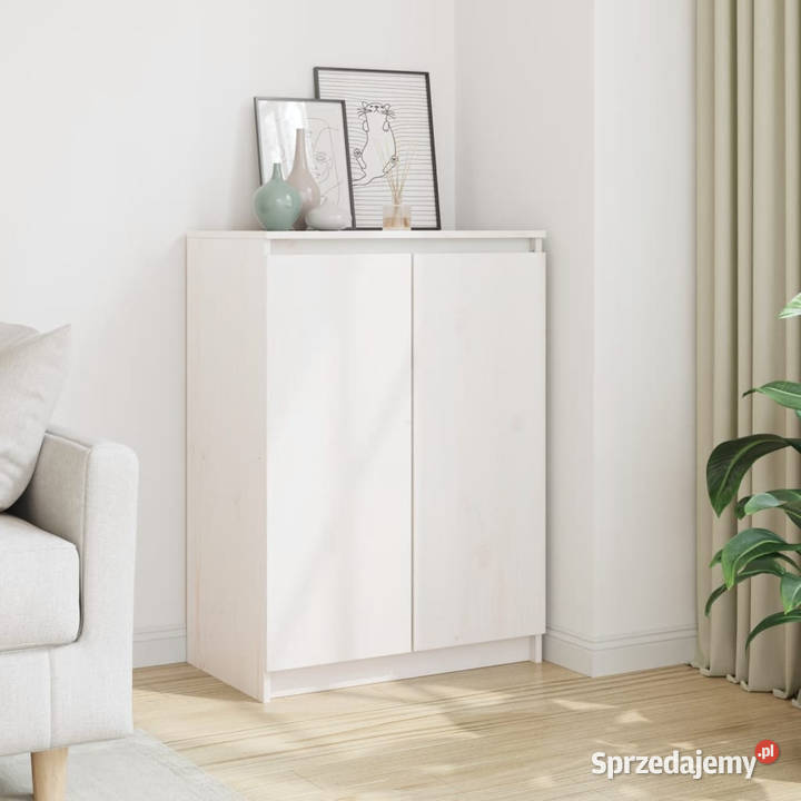 Szafka boczna biała 60x36x84 lite drewno sosnowe Pozostałe Warszawa sprzedam