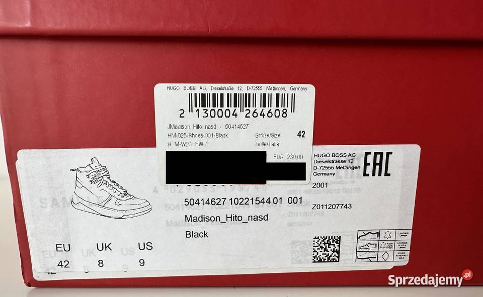 HUGO BOSS buty sportowe rozmiar 42 inna Szczecin