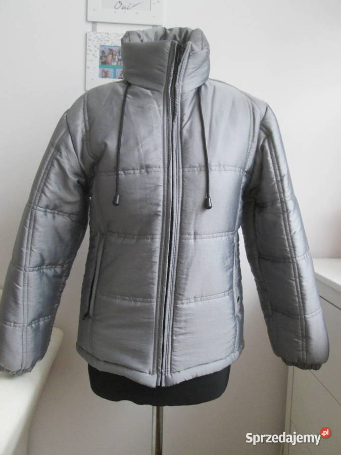 Kurtka zimowa srebrna Authenlic Classics S Kurtki i płaszcze dolnośląskie