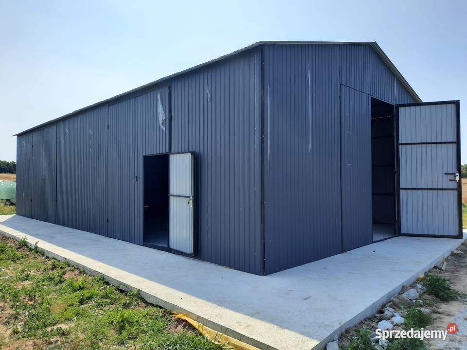 E43 OCYNKOWANY Garaż Blaszany Przesuwna Brama 110m2 Skierniewice