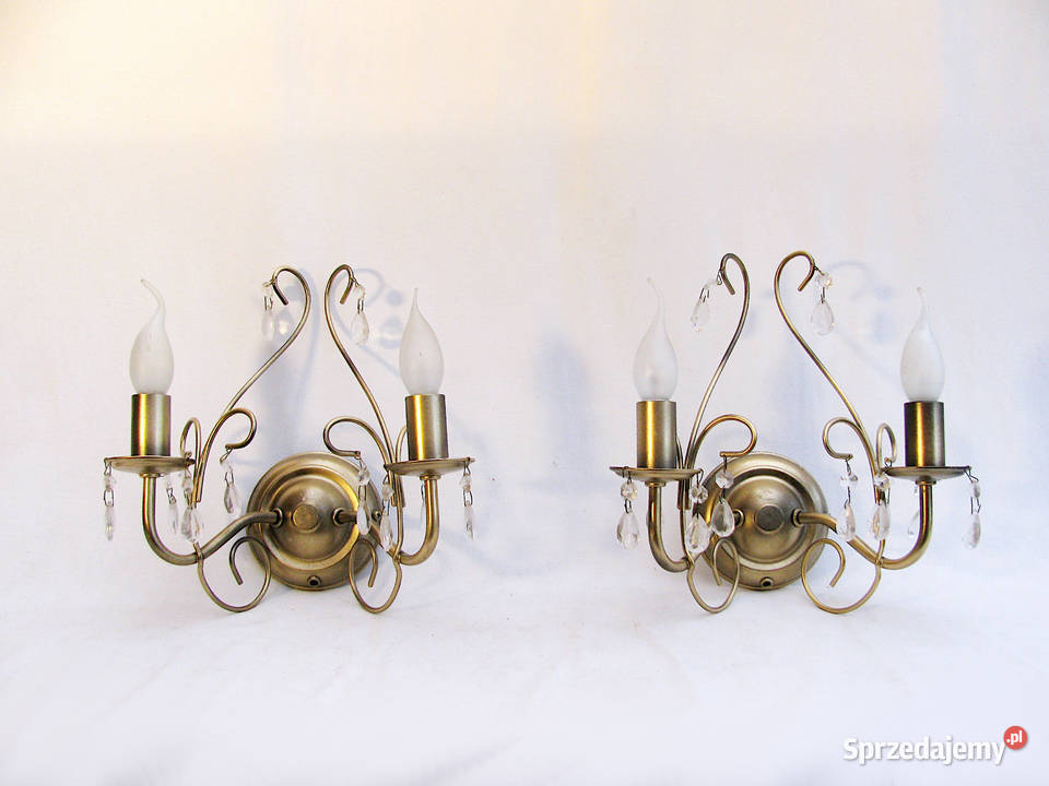 2 kinkiety kryształki Szczecinek sprzedam