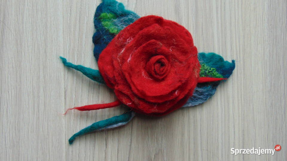 Szalik kryza otulacz na szyję broszka Inny wzór Lublin