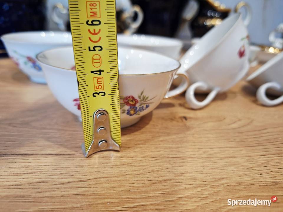 Zrstaw 6 filiżanek porcelana Bavaria Porcelana i szkło Braniewo