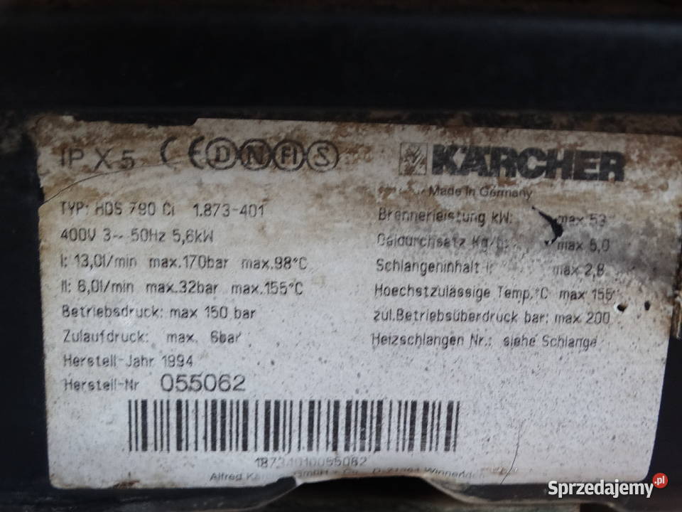 Myjka Ciśnieniowa Karcher HDS 790 Ci DOSTAWA Radom