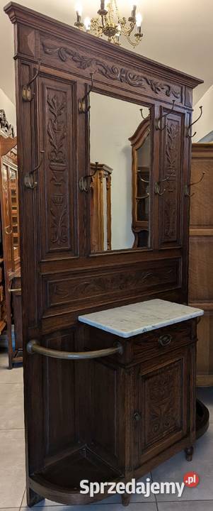 Piękna dębowa garderobawieszak secesyjnysklep Meble Dąbrowa Górnicza sprzedam