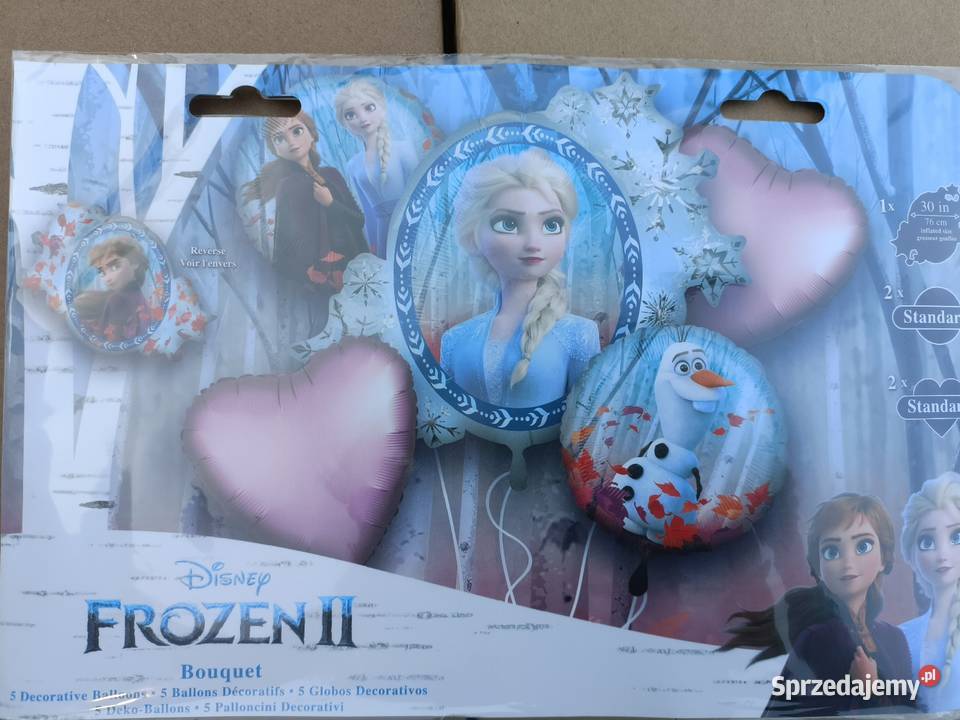 Zestaw 5 balonów foliowych Kraina Lodu Toruń