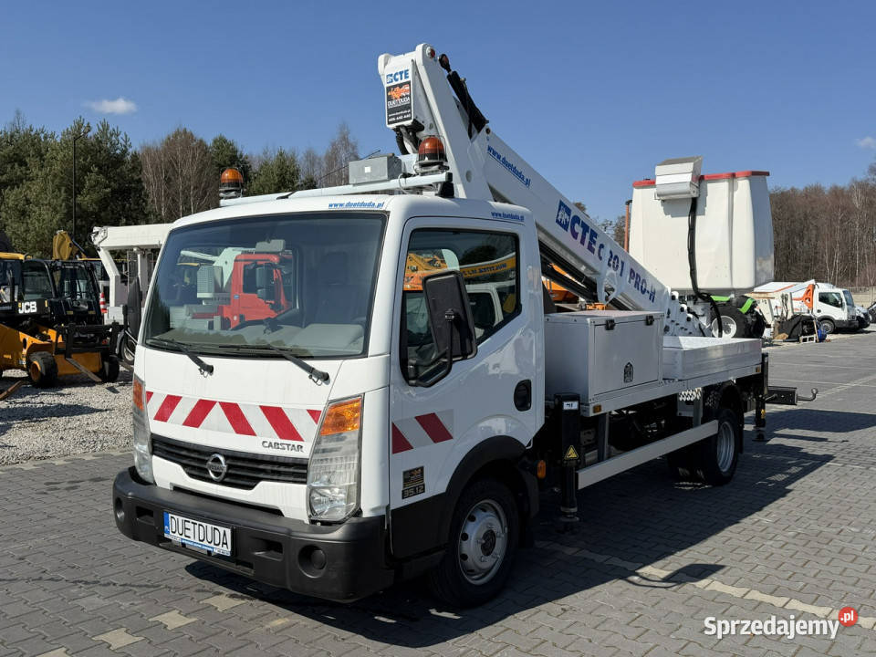 Nissan Cabstar Podnośnik Koszowy 20m CTE 201 PRO immobilizer Widełki