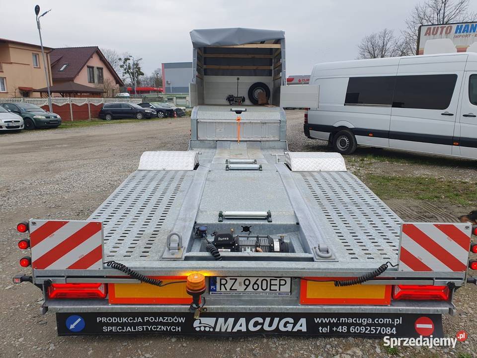 MACUGA NACZEPA NISKOPODWOZIOWA LAWETA LADOWNOSC podkarpackie Tarnobrzeg sprzedam