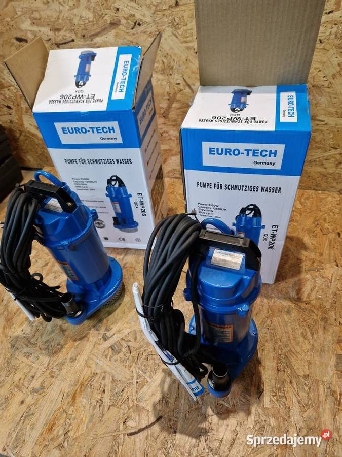 Pompa zatapialna Eurotech 3350 W 12500 lh pływak Głogowa