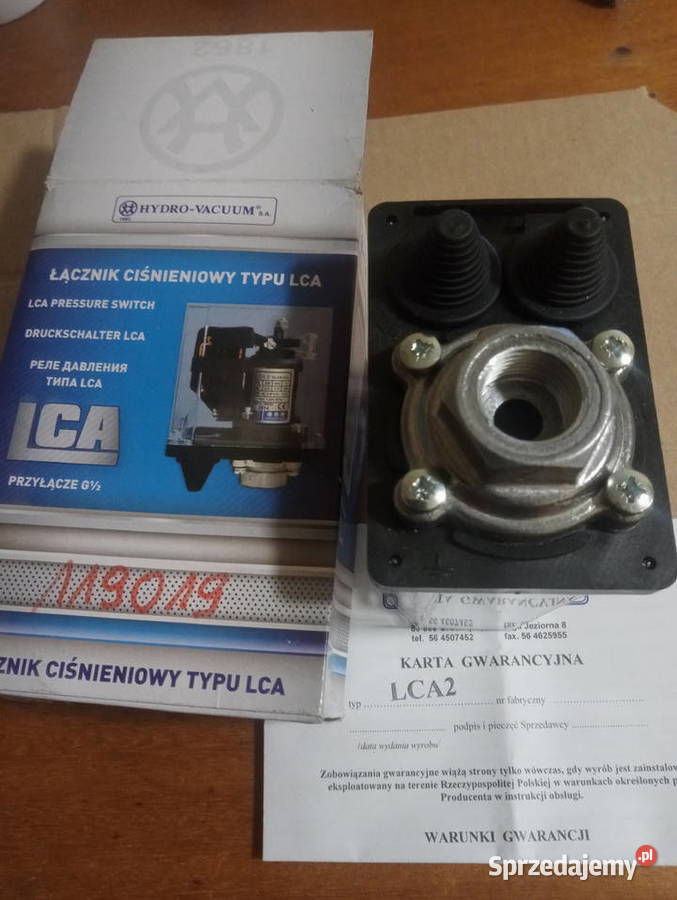 Łącznik ciśnieniowy typuLCA2