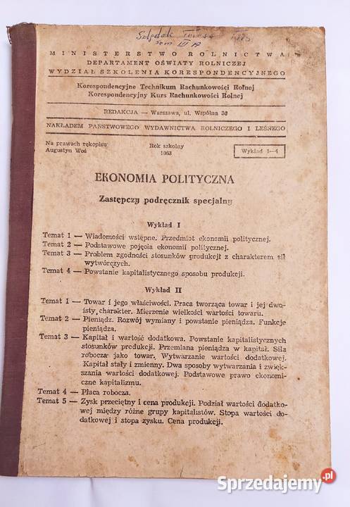 EKONOMIA POLITYCZNA zastępczy podręcznik Hajnówka