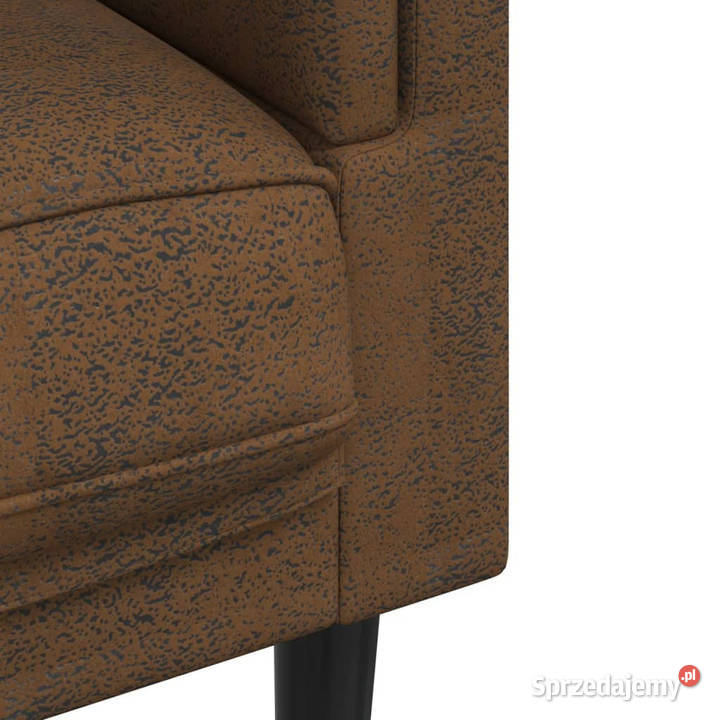 Sofa 2os brązowa sztuczna skóra zamszowa mazowieckie Warszawa