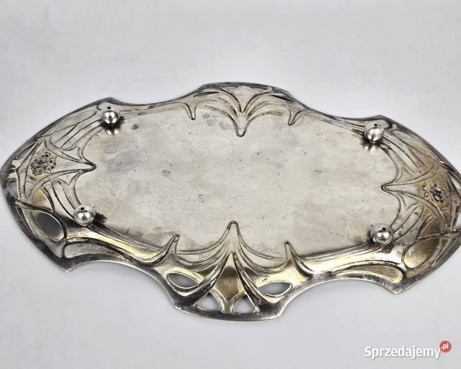 Secesyjny serwis do kawy mlecznik i cukiernica mazowieckie Bronisze